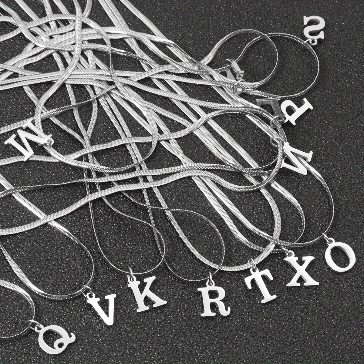 Stainless Steel Letter Pendant Classic 26 English Letters Temu