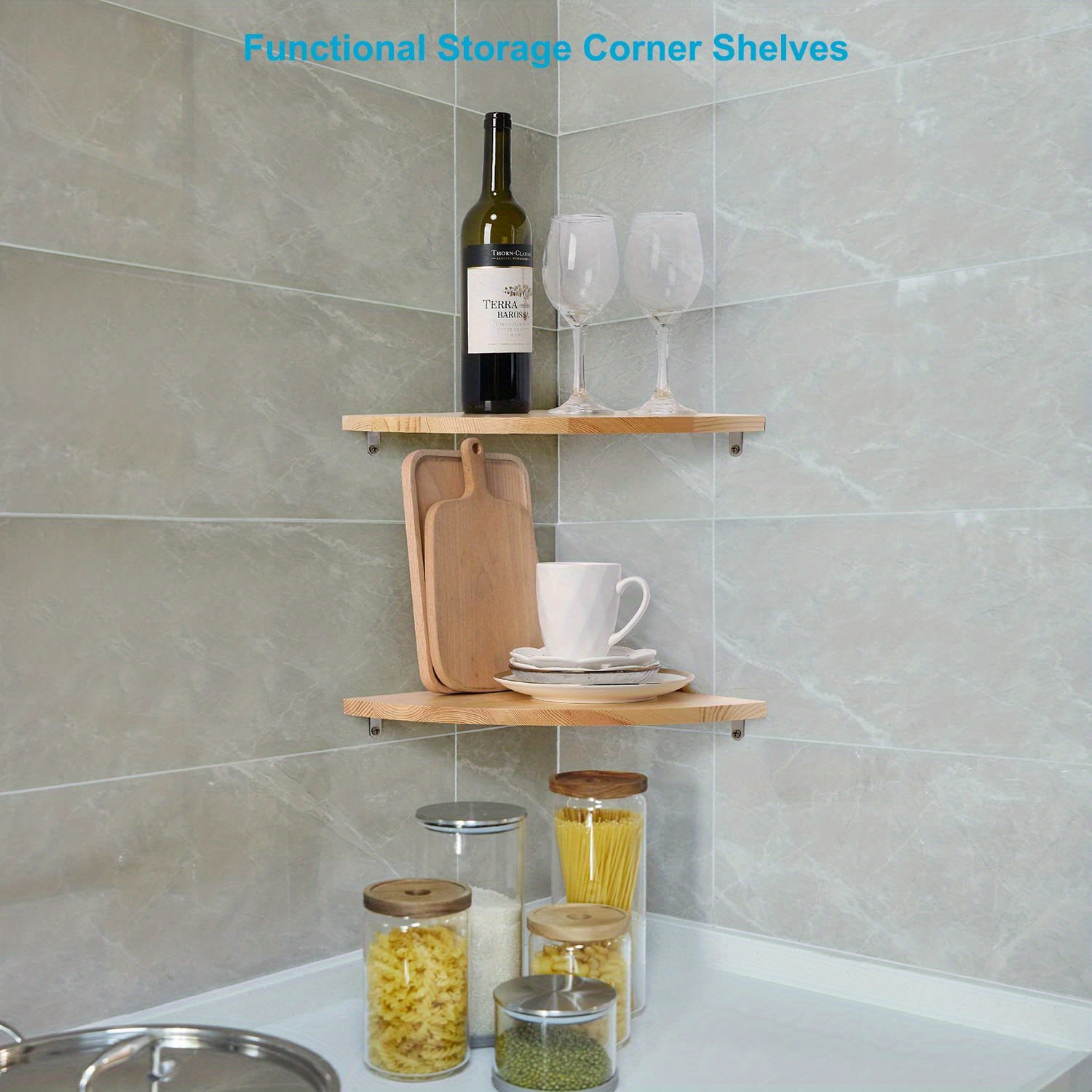 Shower Corner Shelves Kitchens  Bathroom Wooden Corner Shelves