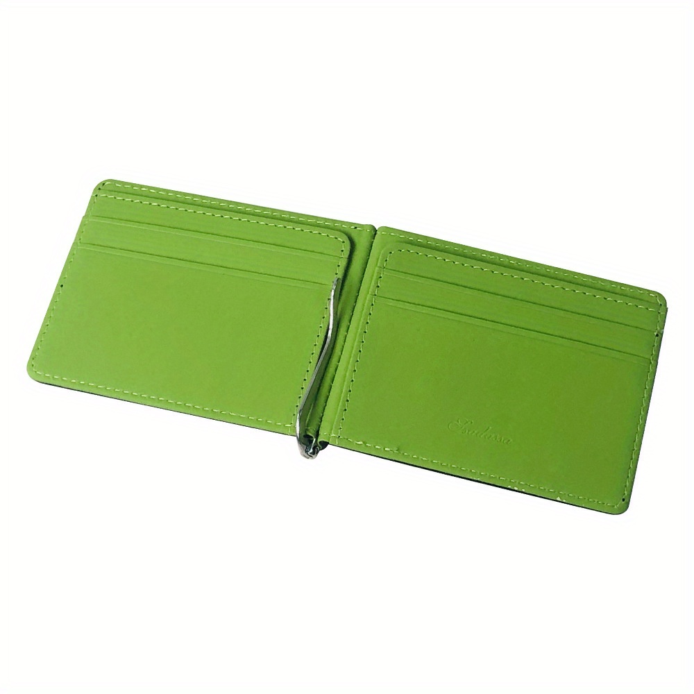 Men's Small Portable Money Clip Multi-card Card Case Bifold Card