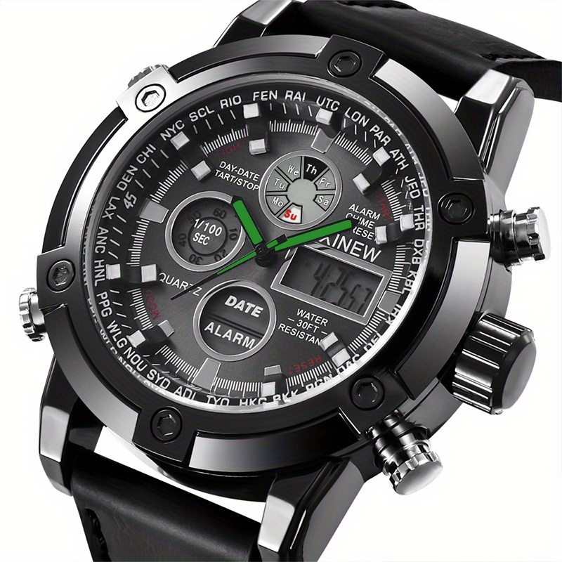 Luxury Led Sport Chronograph Digital Watches Automatic Military Alarm