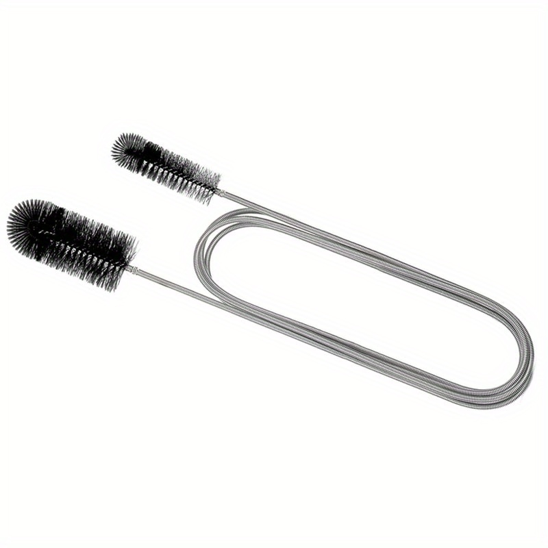Flexible Drain Brush Cleaner Kit – CPAP Hose Cleaner 5ft Long Elastic  Double Head Nylon Cleaning Brush + 3pcs 10” Straw Brushes for Aquarium  Water