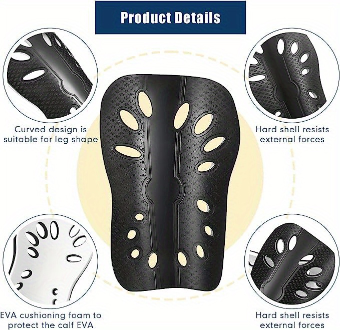 Soccer Shin Guards, Shin Guard, Shin Sleeves For Football Games With EVA Cushion Protection