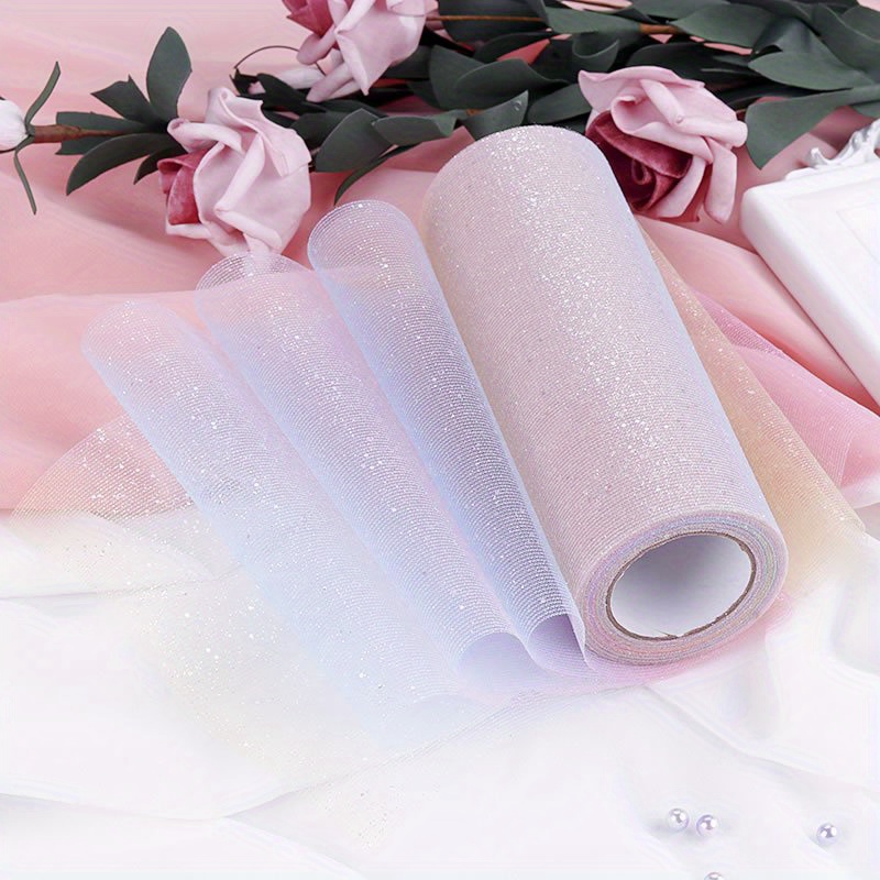 Tulle Fabric Rolls 6Inch by 25 Yards Tutu Skirts Wedding Baby