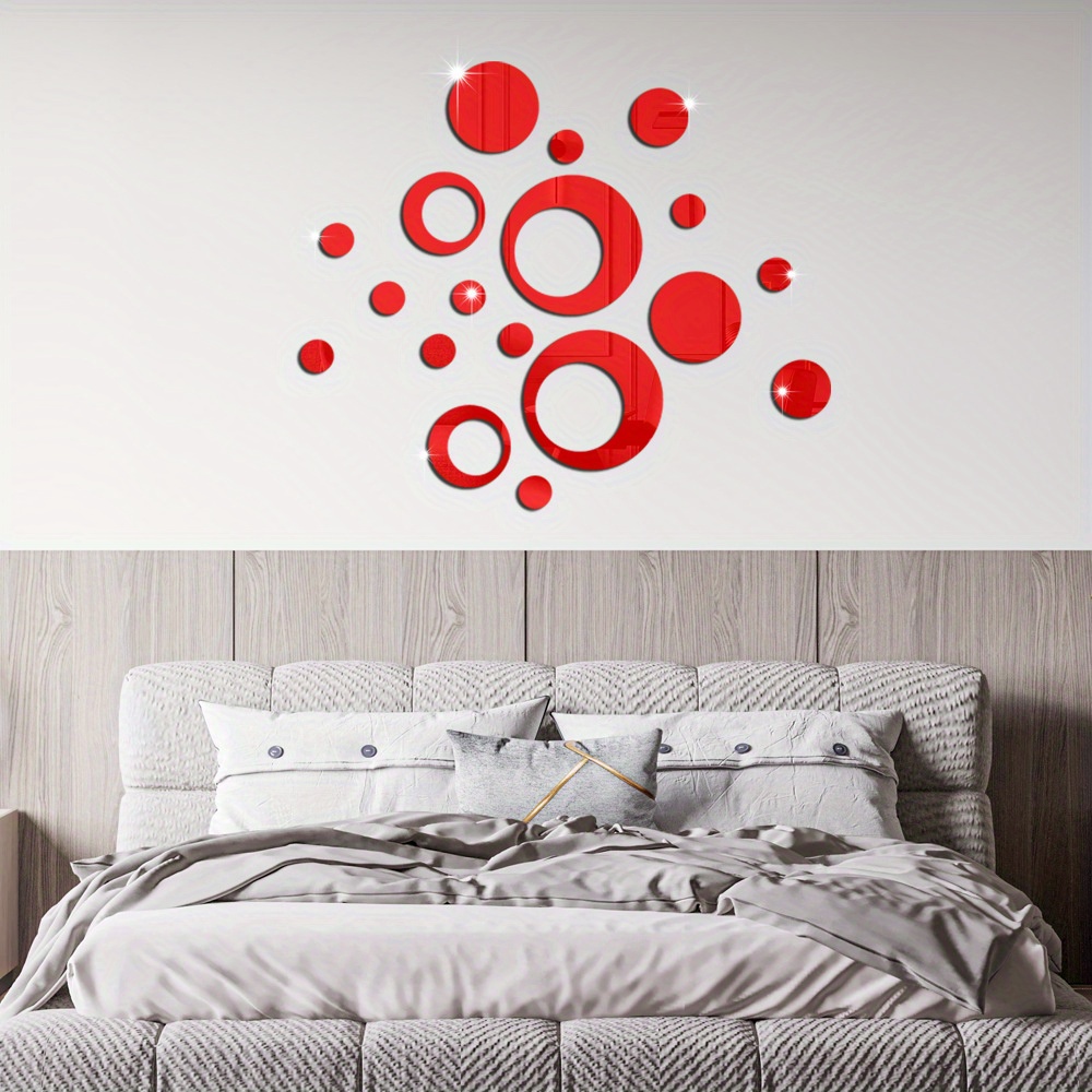 Simple Round Wall Sticker, Decoration Bedroom Living Room Acrylic ...