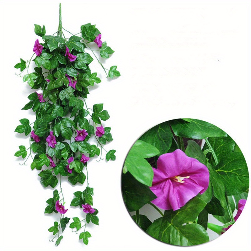 Artificial Vines For Outdoors Silk Morning Glory Vines - Temu