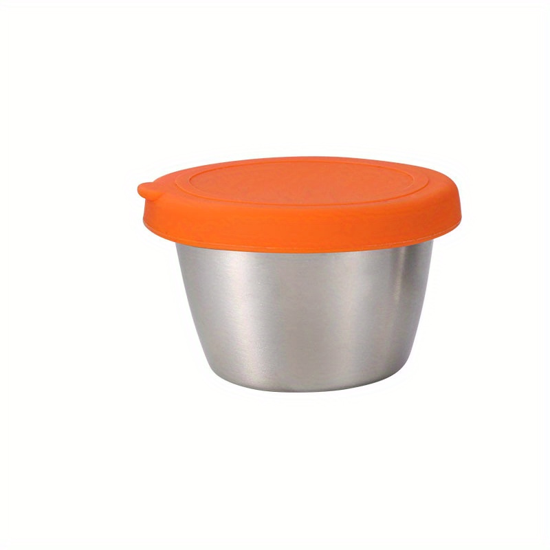 Salad Dressing Container With Silicone Cover Stainless Steel - Temu