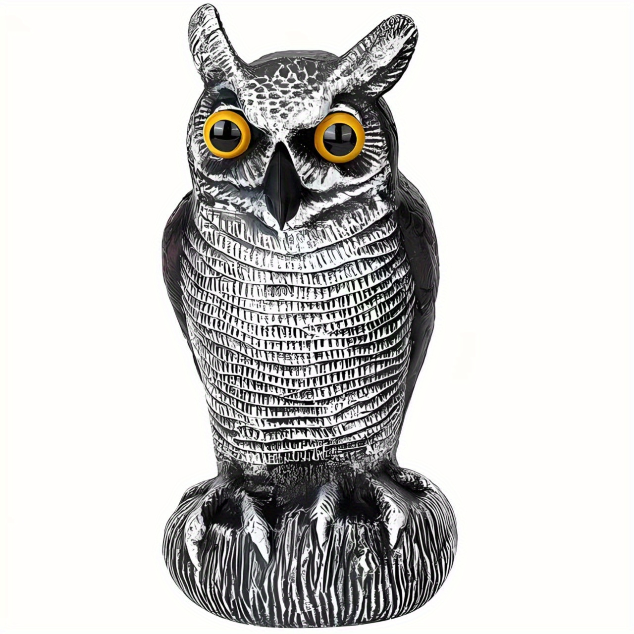 Fridja Faux Oiseau Hibou Épouvantail Leurre Oiseau Hibou en