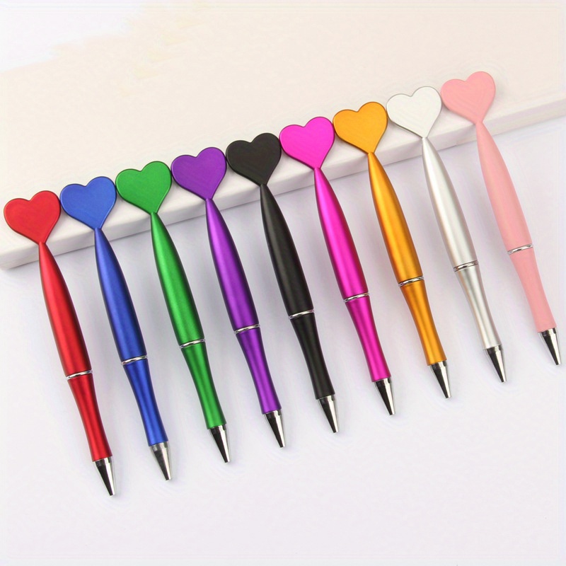 Heart Shaped Metal Ballpoint Pens. Beautiful Pens, Ideal Decorative Pens. Fancy  Pen for Smooth Writing. Designer Pens, Ideal Christmas Gift. 