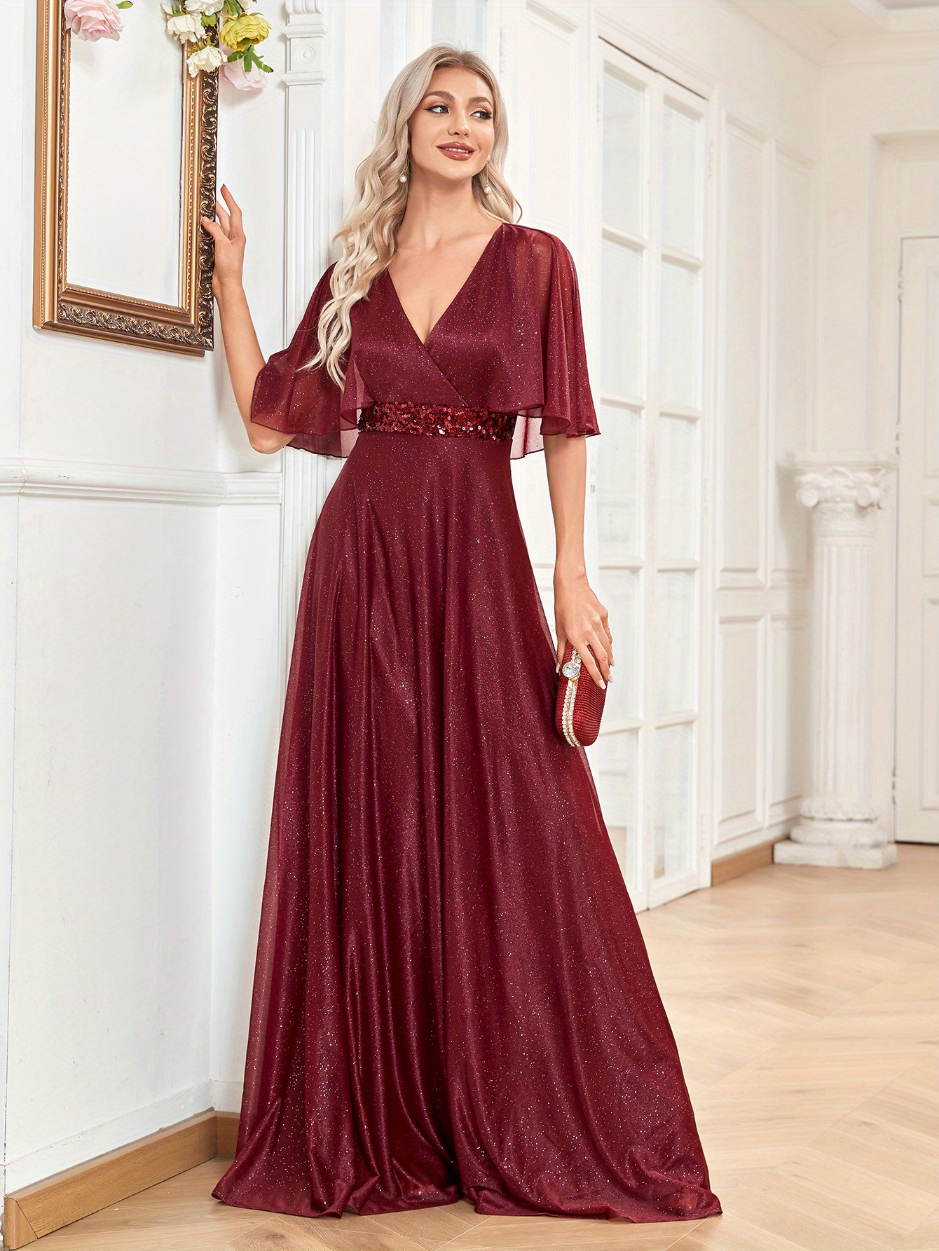 Bridesmaid dress hot sale cape