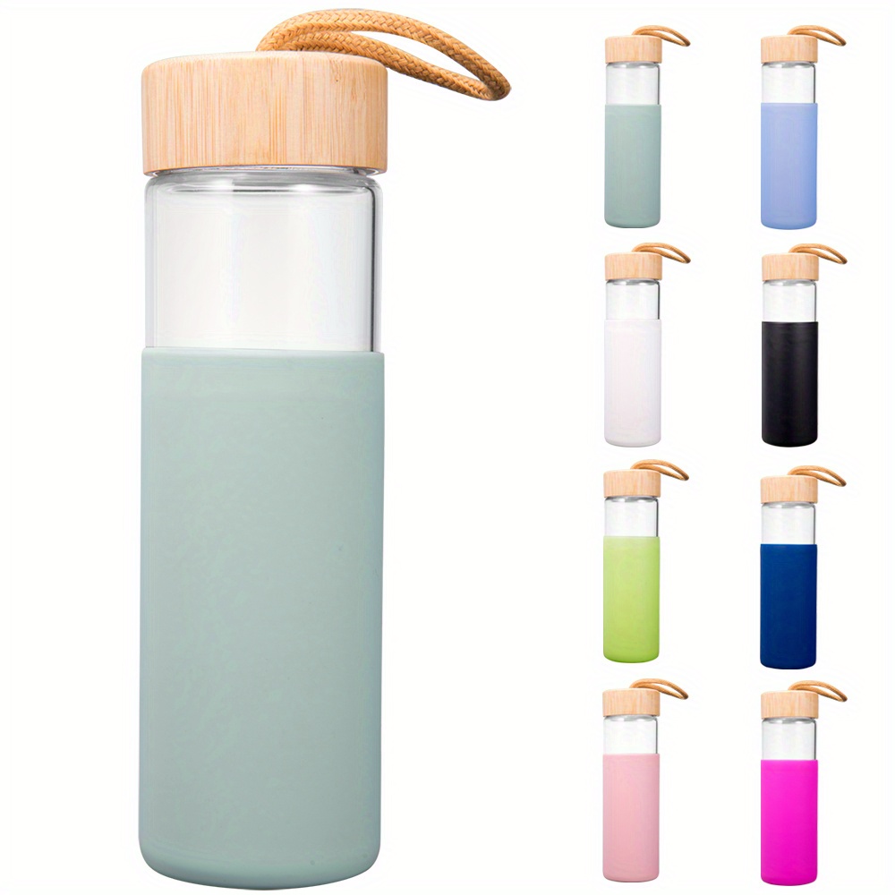 Glass + Silicone Water Bottle