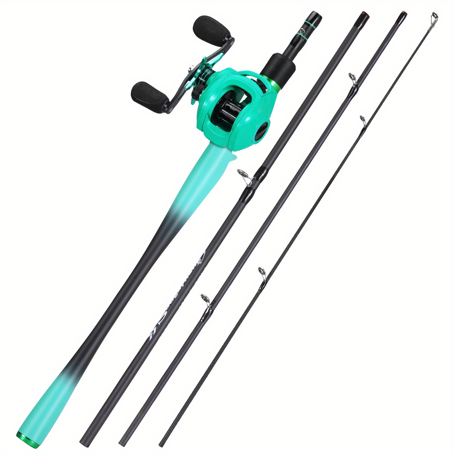 Sougayilang Portable 6 Section Fishing Rod Reel Set M Power Carbon Fiber  Spinning Rod with13 +1BB Spinning Reels Combo Pesca