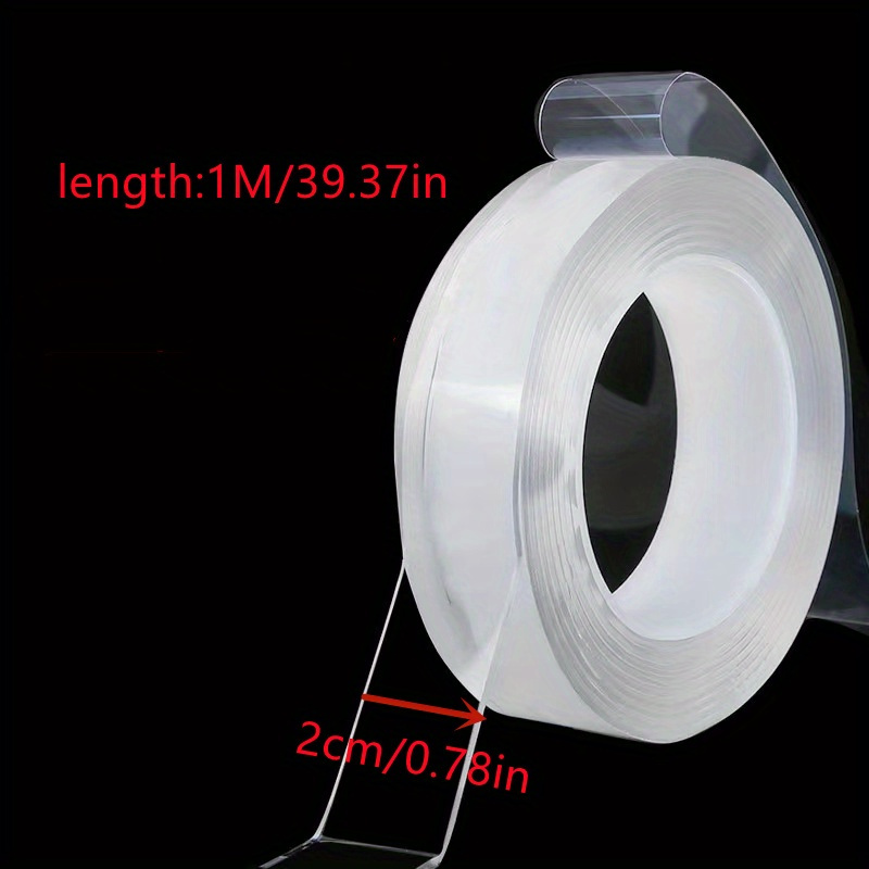 【LAST DAY SALE】Transparent Magic Nano Tape Double Sided Grip Reusable Home  Tape Traceless Glue
