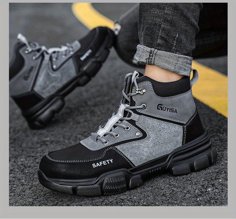 Guyisa 10kv Work High Quality Stylish Safety Shoes Men Steel Toe