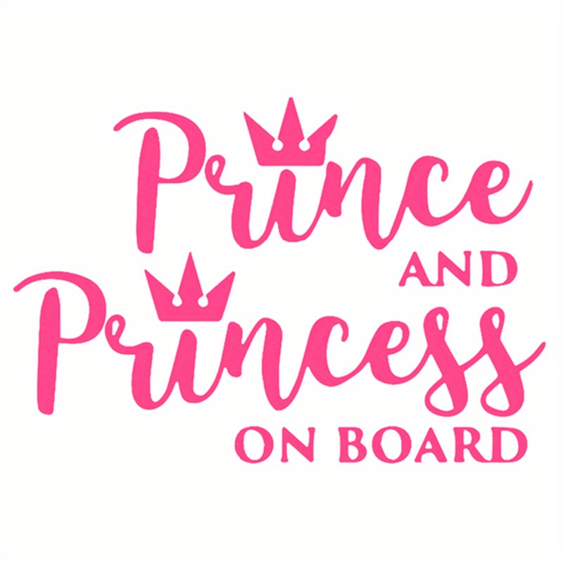 Aufkleber Prinzessin an Bord Personalisiert in Deutsch