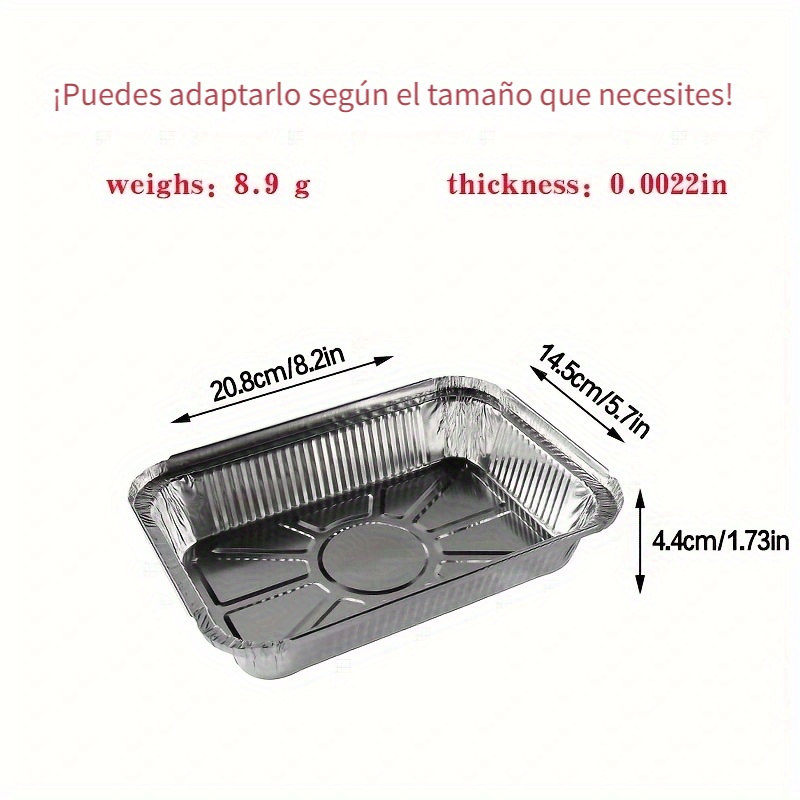 20pcs Bandeja De Horneado De Papel De Aluminio Desechable 6 - Temu