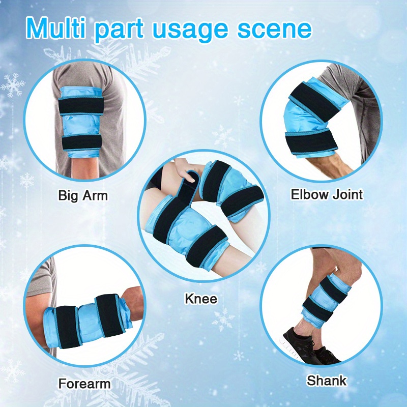 Ice Pack Knee Reusable Gel Ice Wrap Leg Injuries Swelling Temu