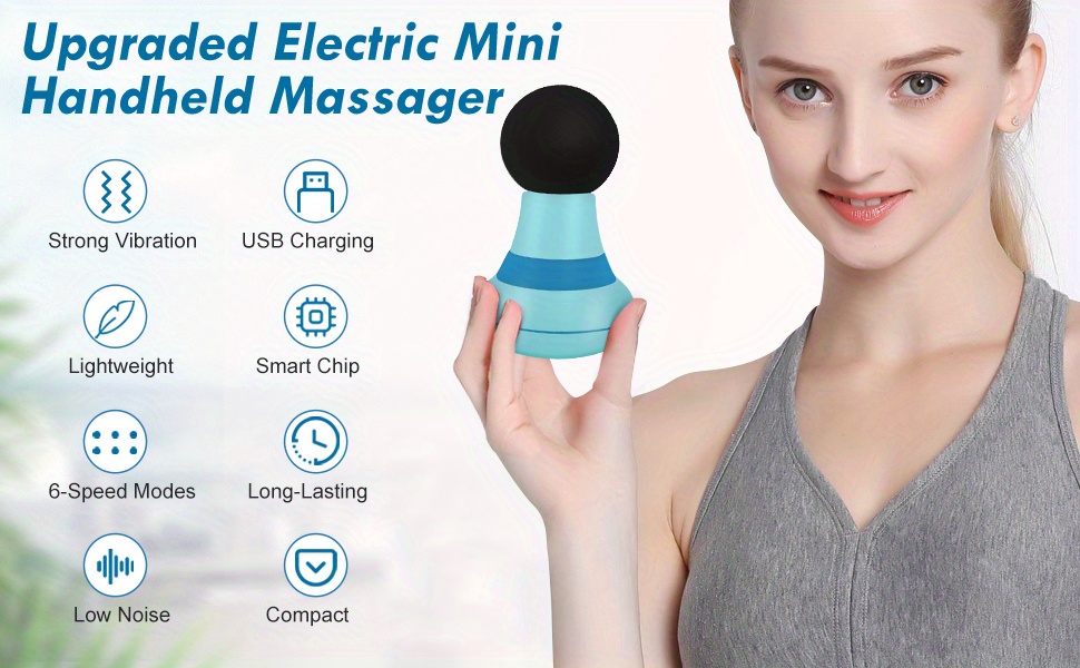 Wired Powerful Handheld Electric Back Massager, Strong Personal