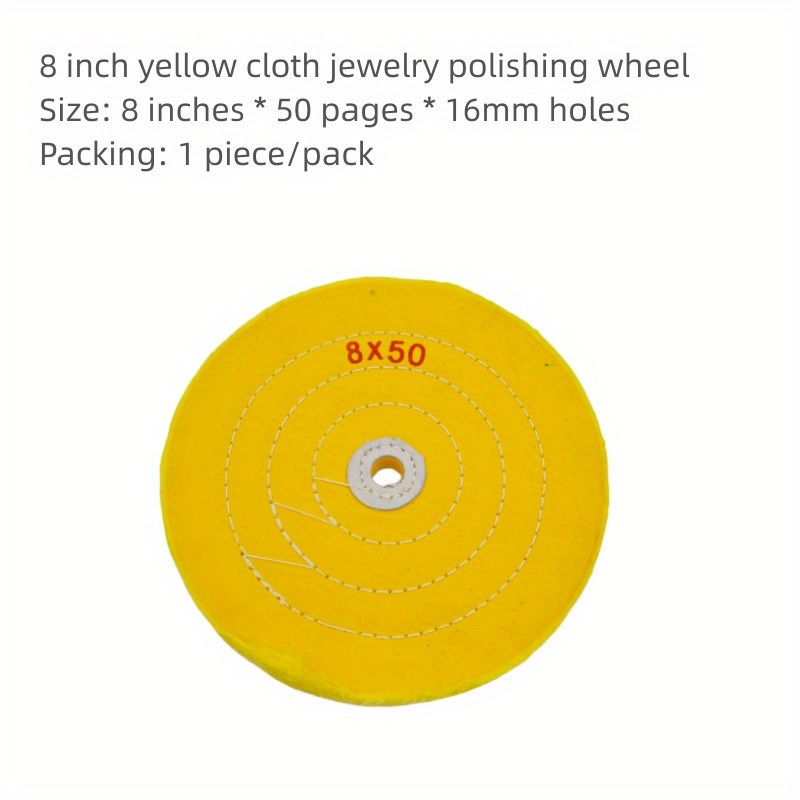 Metal Jewelry Yellow Cloth Polishing Wheel - Temu