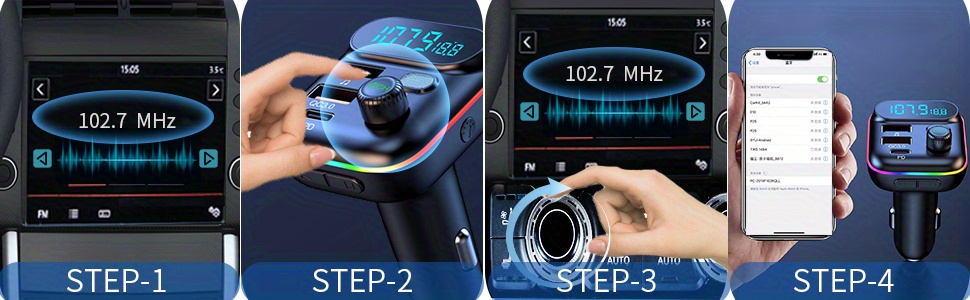 Adapter Car Wireless Fm Radio Transmitter Wireless 5.0 Mp3 - Temu