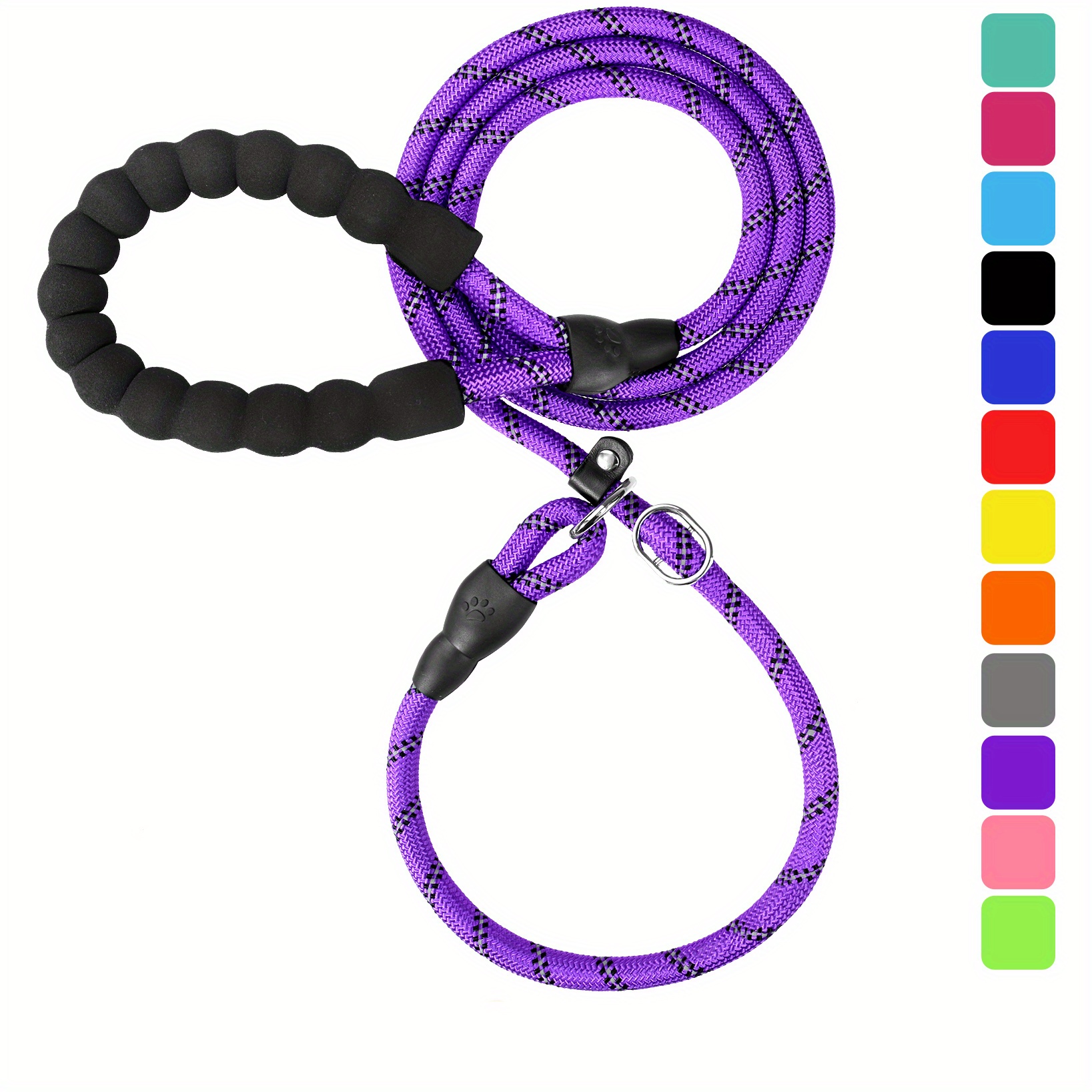 Pet Harnesses & Leads, Reflective Weatherproof Rope Dog Slip Lead