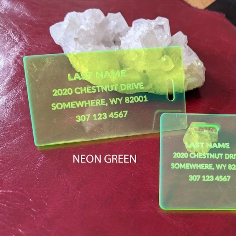 Neon Plastic Tags