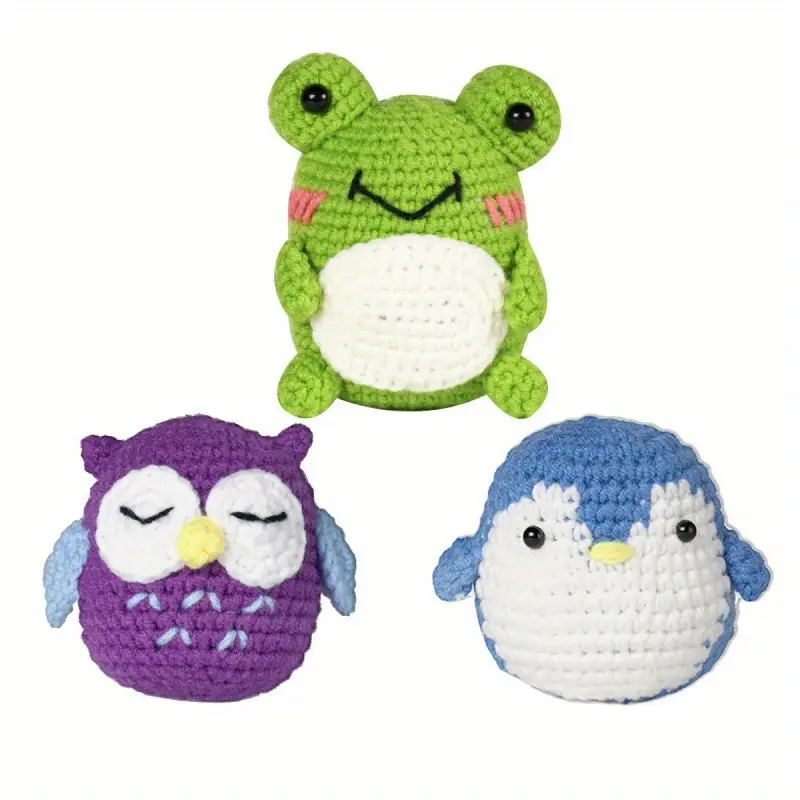JOJOJOSDA Beginners Crochet Kit,3 Set Crochet Animal Kit,DIY Crochet Kit  for Beginners, Crochet Kits for Kids and Adults, with Instructions and  Step-by-Step Video Tutorials (Penguin+Dinosaur+Owl) - Yahoo Shopping