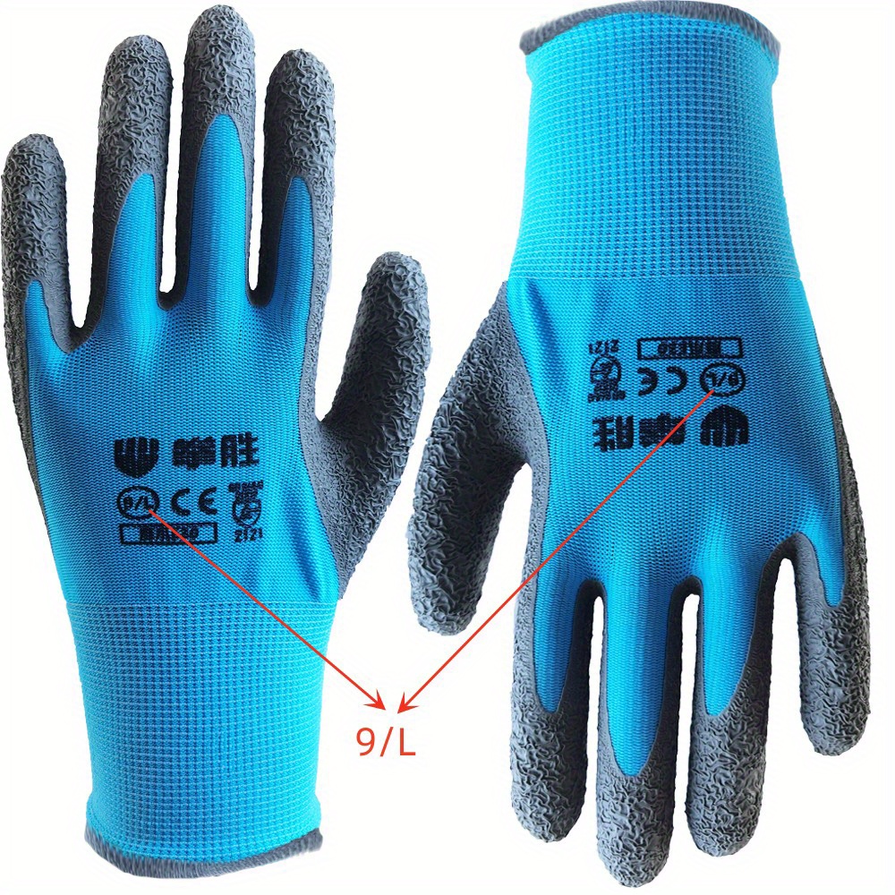COOLJOB Waterproof Gardening Gloves - 2-Pair Pack With Double Latex Coating For Men & Women