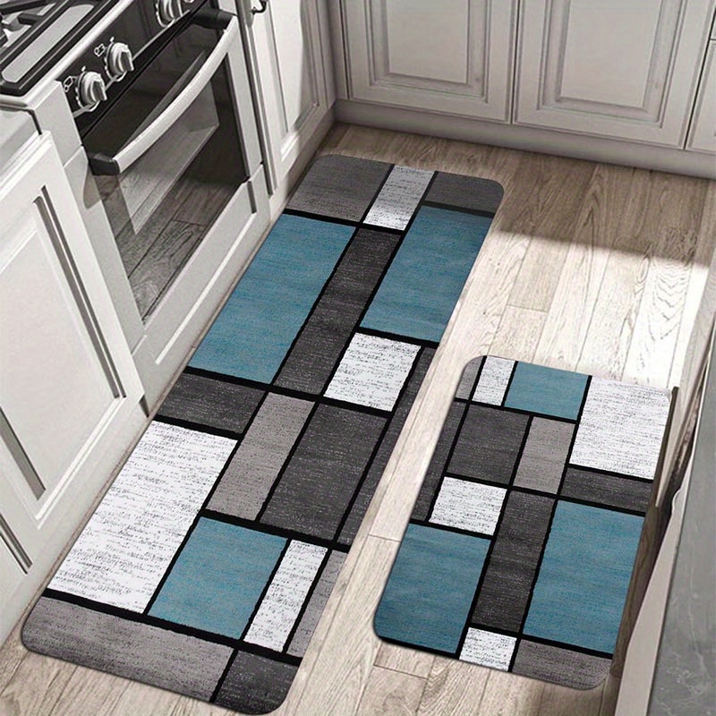 1  thickened kitchen floor mat non slip oil proof floor mat waterproof runner rug dirt resistant floor carpet machine washable entrance doormat   room laundry bathroom water absorbing floor mat room decor details 8