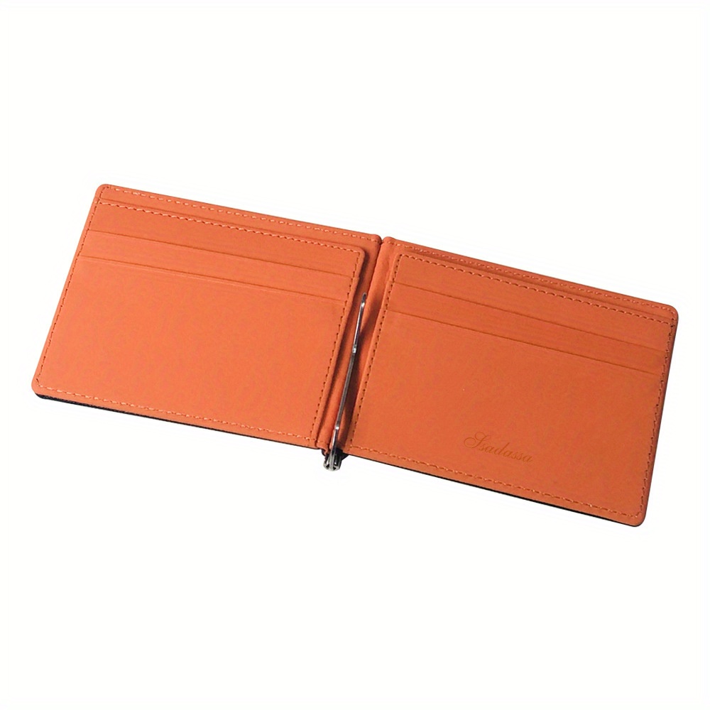 Men's Small Portable Money Clip Multi-card Card Case Bifold Card Holder -  Temu