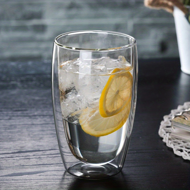 Double walled insulated glass cup - 3 sizes