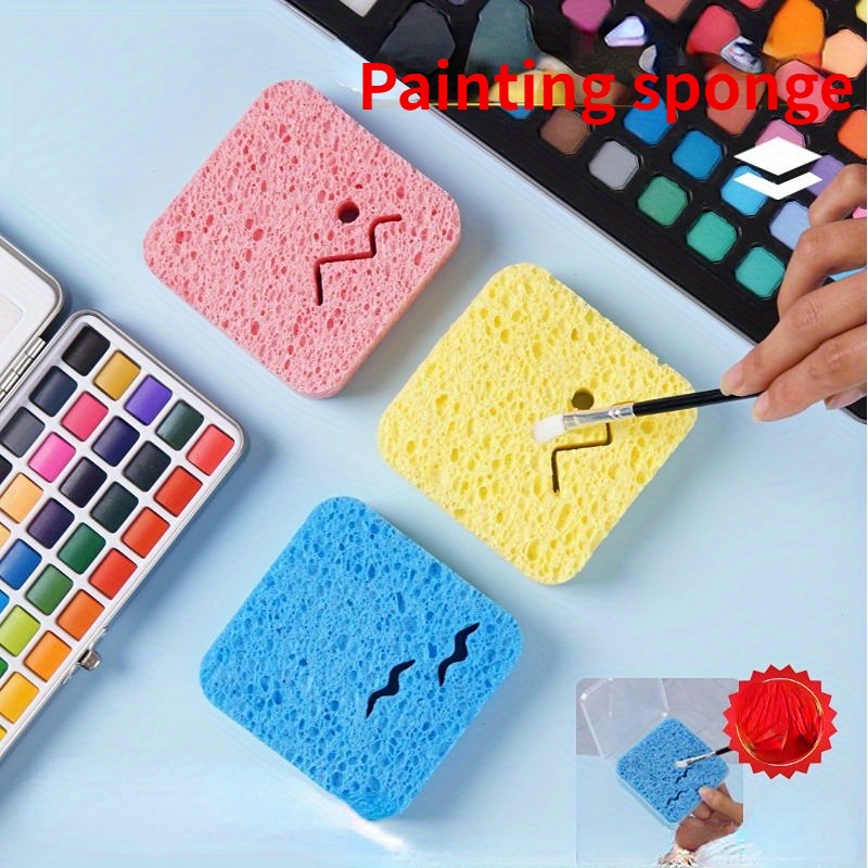 Watercolor Painting Sponge Boxed Moisturizing Special Water - Temu