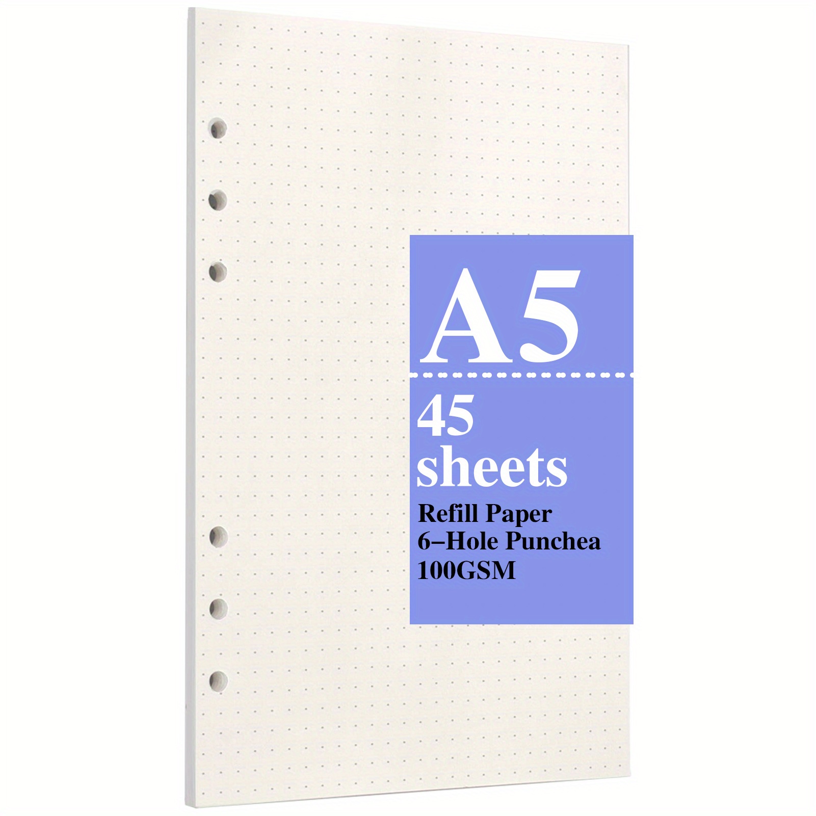 45-page Loose-leaf Notebook Inner Page A5 A6 A7 Horizontal Line Loose-leaf  Inner Page 6-hole Loose-leaf Refill Suitable For Loose-leaf Notebook - Temu  Belgium