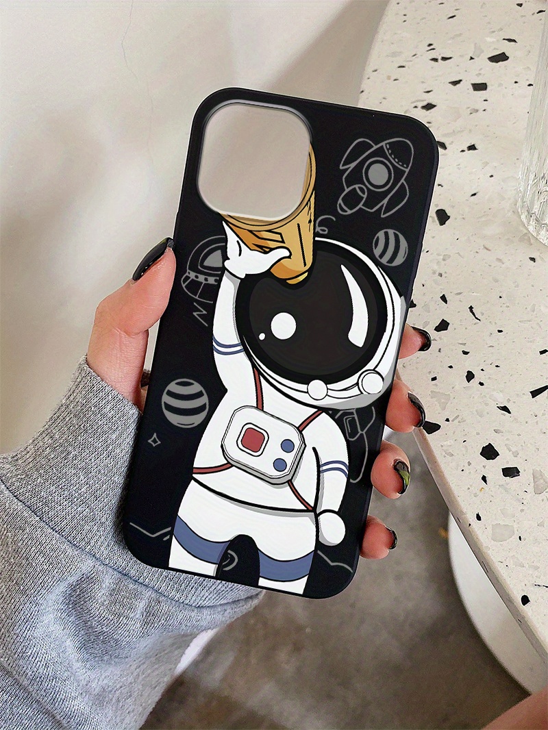 astronaut telescope phone case for iphone 15 14 pro max 14 pro 14 plus 14 13 pro max 13 pro 13 mini 13 12 pro max 12 pro 12 12 mini 11 pro max 11 pro 11 xs max xr x 7 plus nice gift for men girls boys women details 4