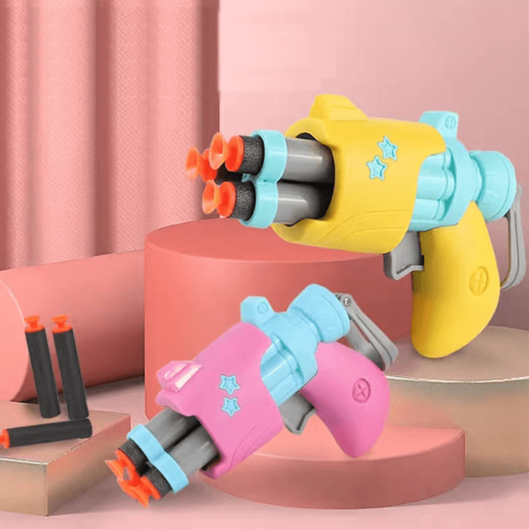 Toy Mini Gun Hand Soft Bullet Can Be Loaded With Three Temu