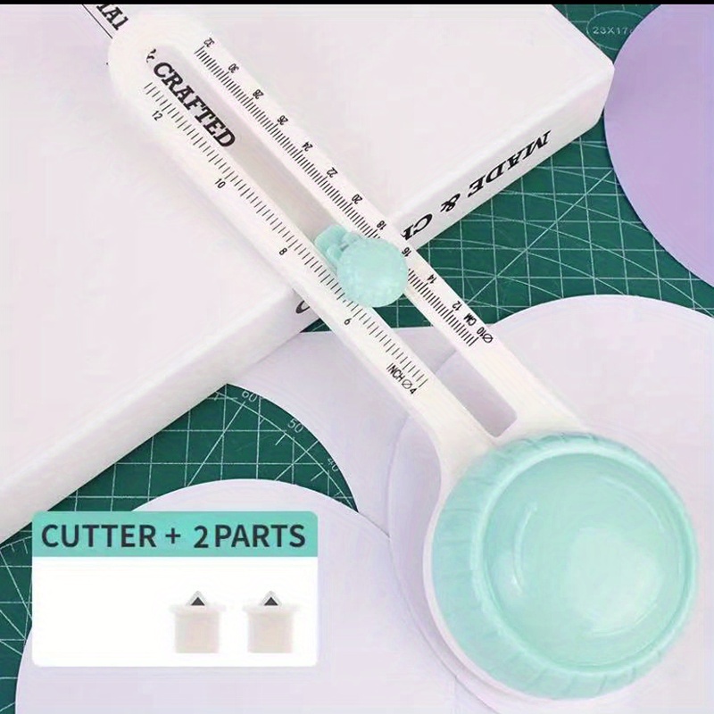 Circle Cutter, Circular Paper Cutter Circle Paper Trimmer Rotary Cutter  Craft Supplies, Round Cutting Knife Cards Cutters (Orange)