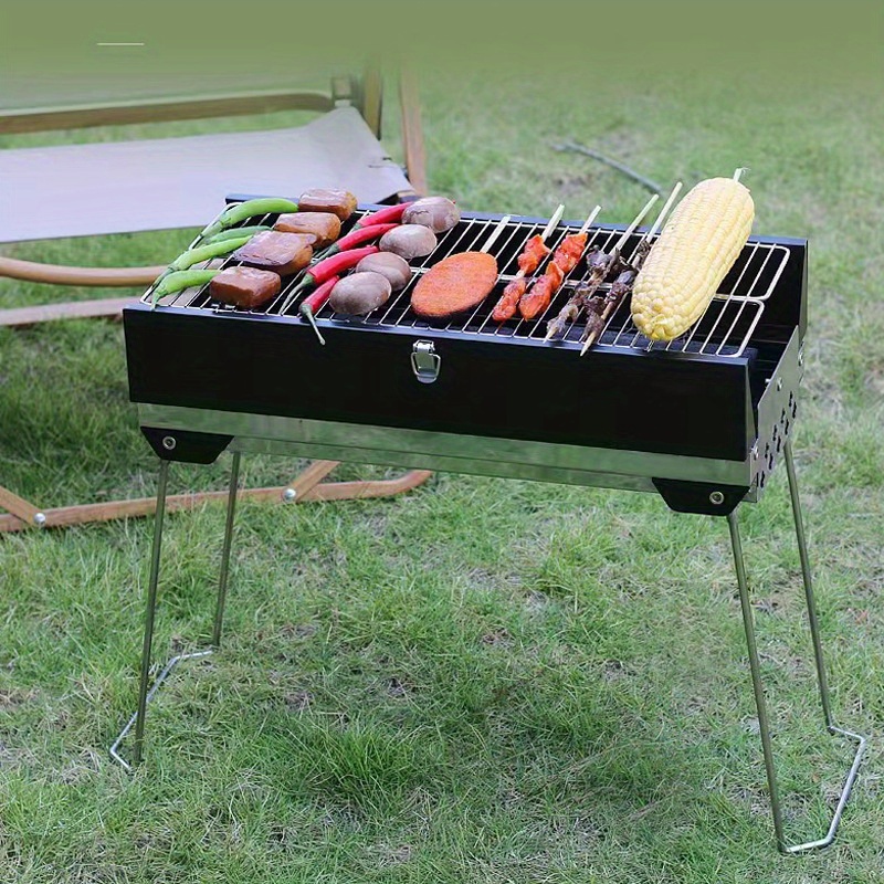 Charcoal Grill,portable Barbecue Grill Folding Bbq Grill,small Barbecue  Grill,outdoor Grill Tools For Camping Hiking Picnics Traveling, Outdoor  Camping Picnic, Cookware Barbecue Tool Accessories - Temu