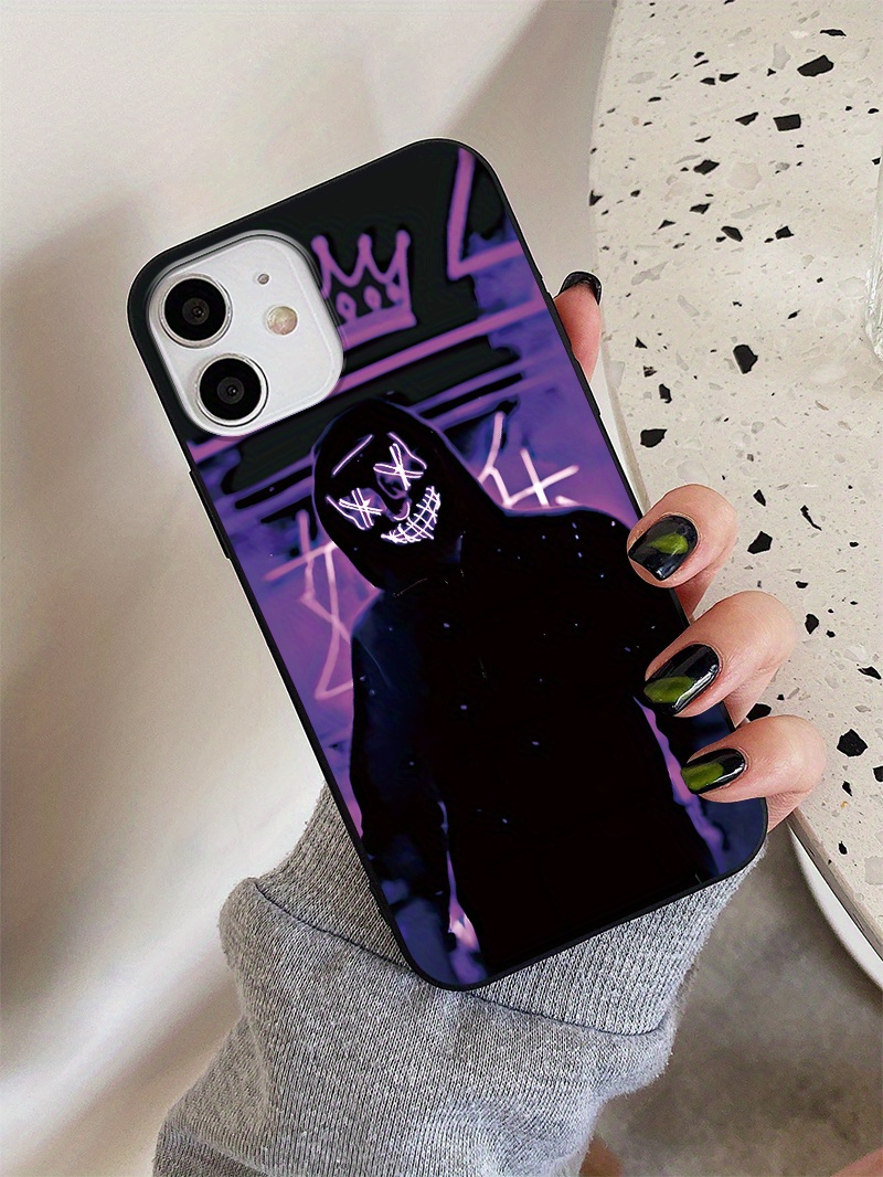 stylish monster in hoodie phone case for iphone 15 14 13 12 11 pro max xs max x xr details 3