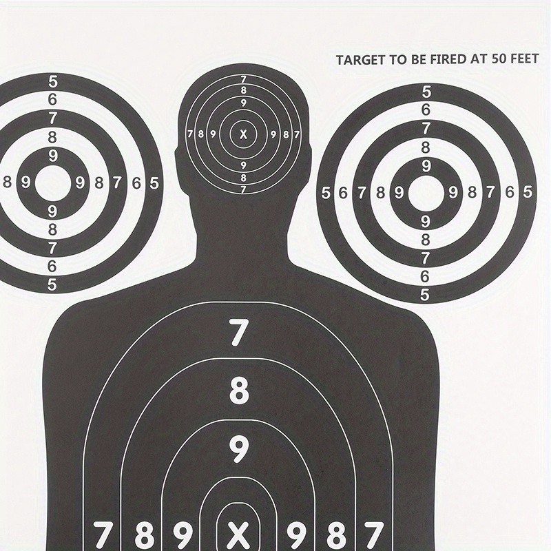 Large Paper Shooting Targets Rifle Pistol Practice - Temu