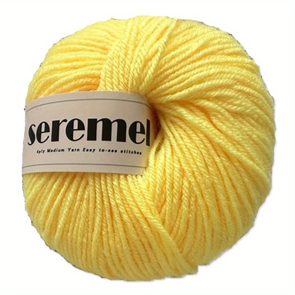 4 ply Solid Color Soft Yarn For Beginner Crocheting And - Temu