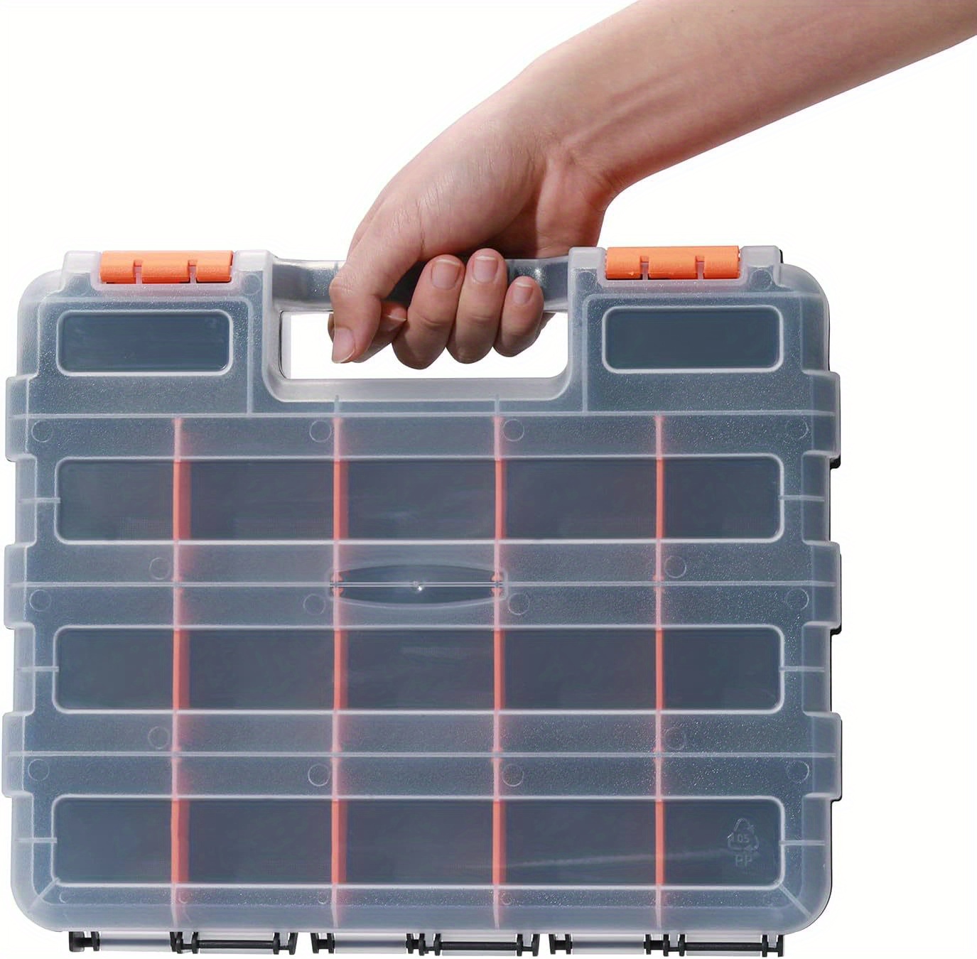 Caja de herramientas Caja de componentes Piezas de plástico Contenedores de  tornillos transparentes combinados D Cola organizador de hardware