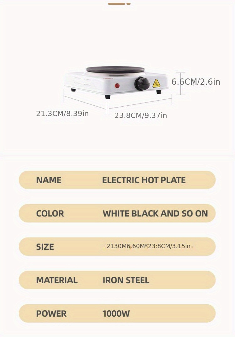  1000W Electric Decoction Stove, Coil Tube Heating Furnace, a  Great Helper for Brewing a Hot Cup of Coffee (US Plug 110V): Home & Kitchen