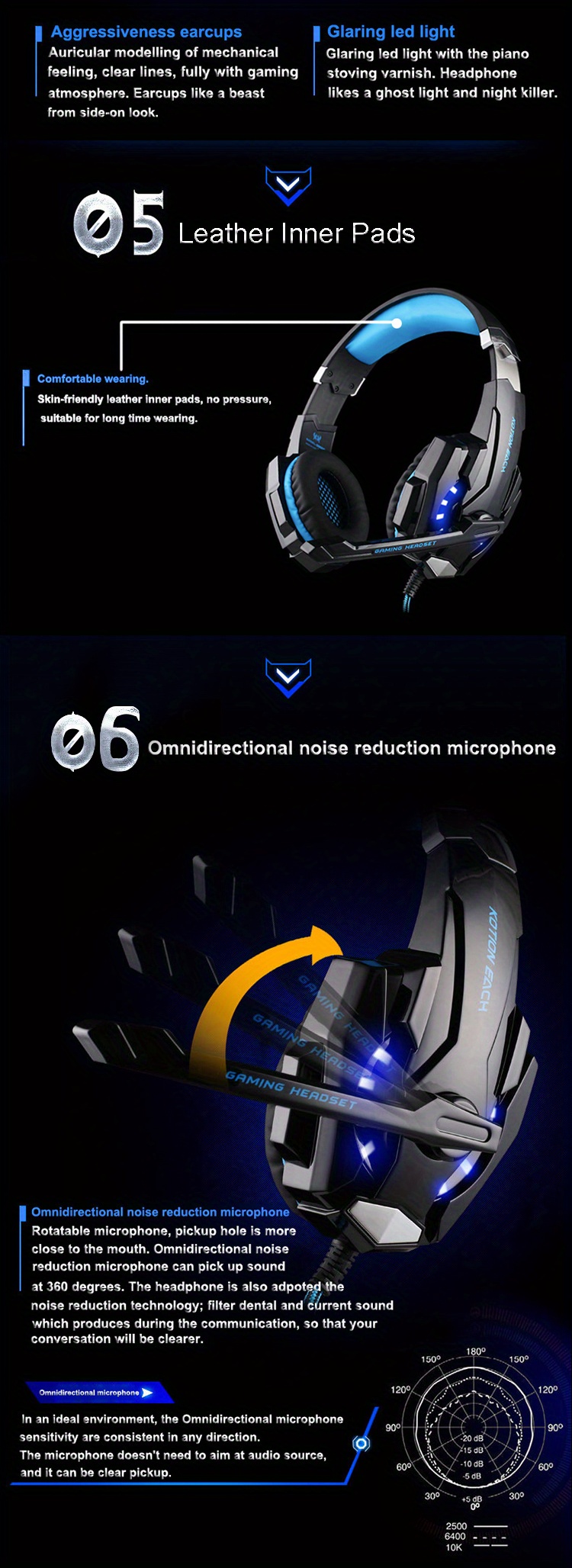 Gaming Headset Noise Cancelling Led Stereo Audifonos Gamer - Temu