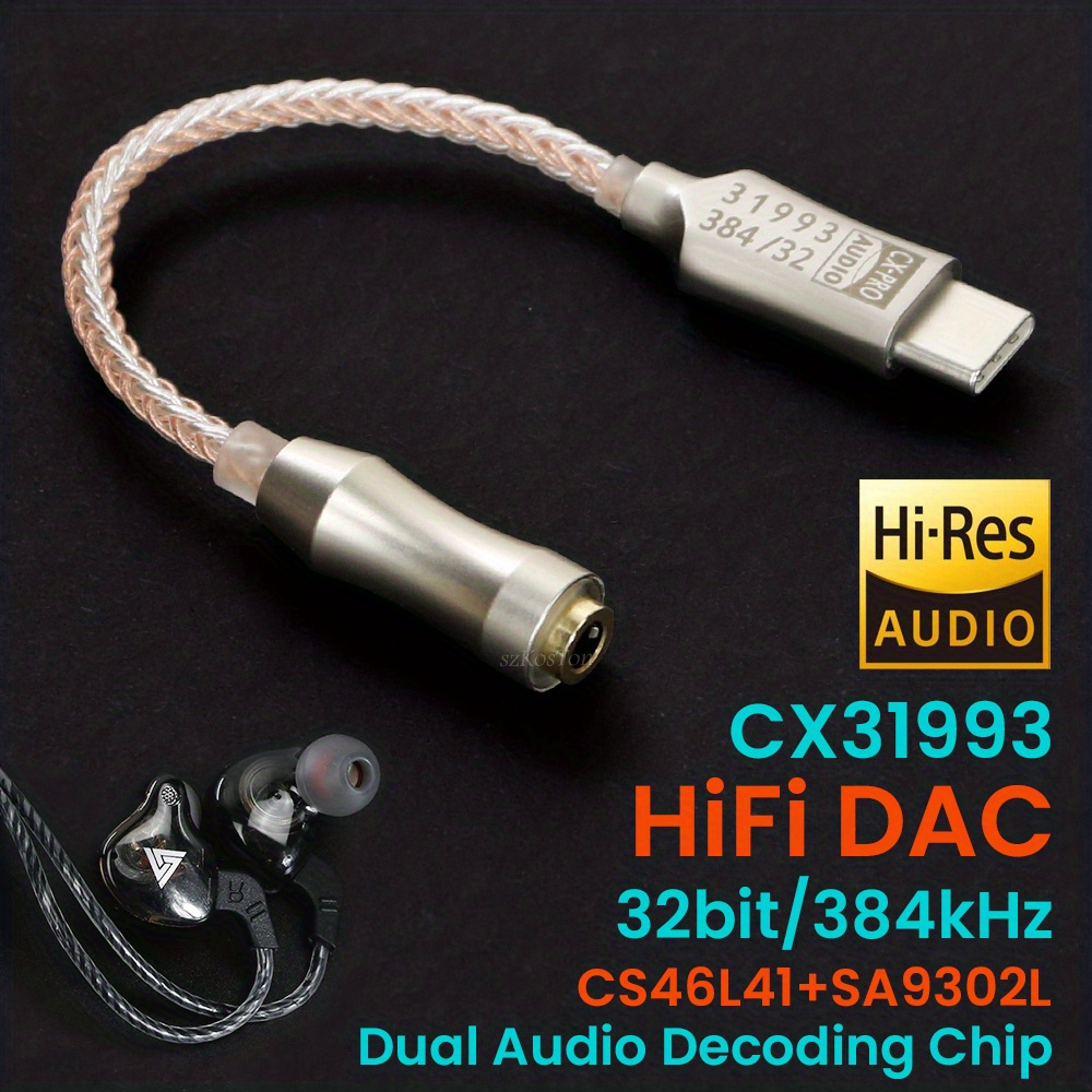 CX31993 USB Dac Type-C 3.5mmジャック