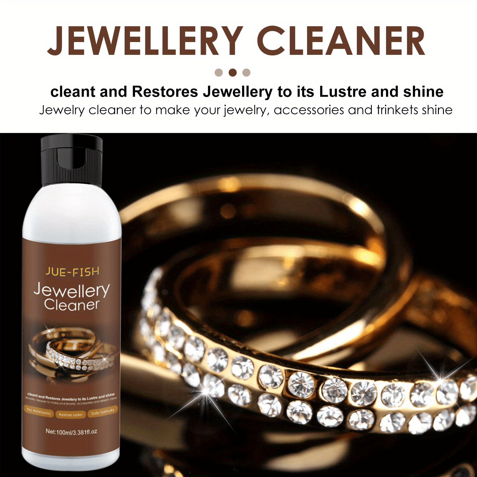 Jewelry Cleaner With Safe Formula And No Ammonia For - Temu