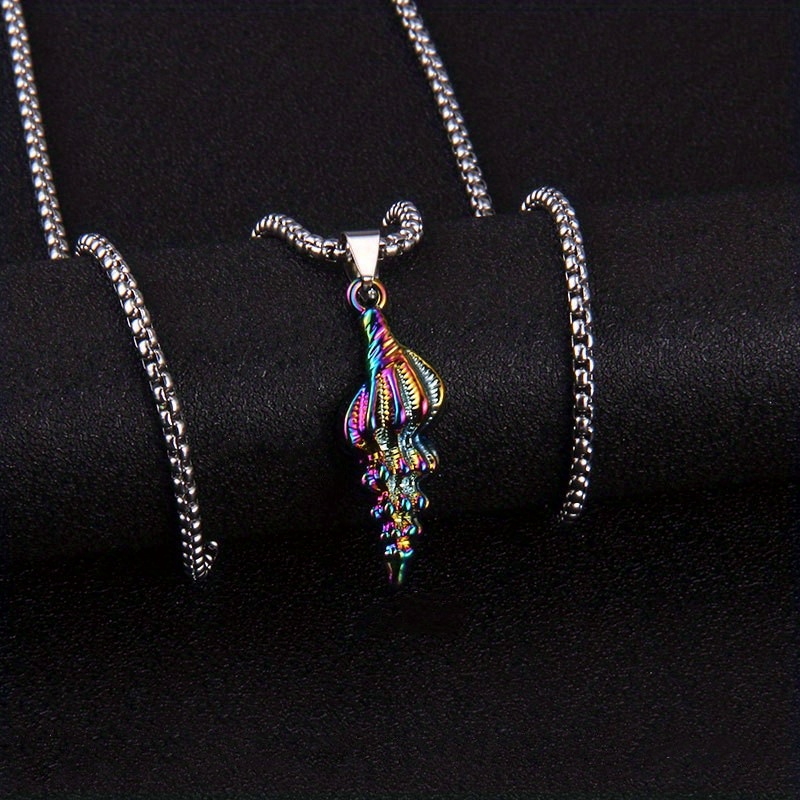 Men's Stainless Steel Ocean Series Pendant Necklace