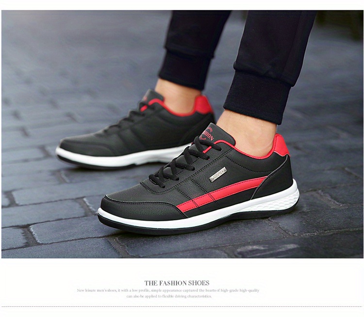 Men's Lace-up Sneakers - Athletic Shoes - Wear-resistant And