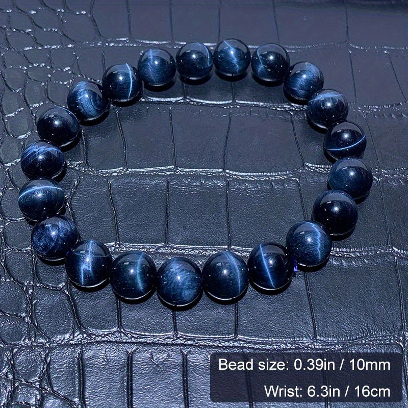 Natural Blue Tiger Eye Bracelet Crystal Bracelet Namibian - Temu