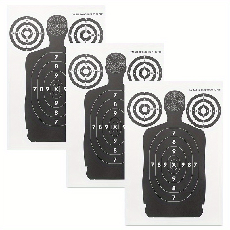 Large Paper Shooting Targets Rifle Pistol Practice - Temu