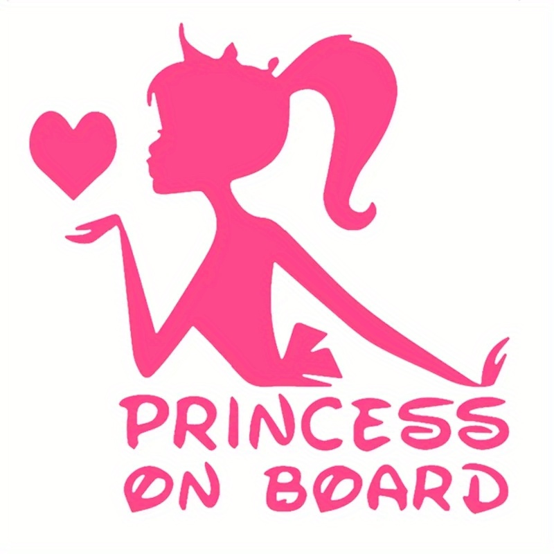 Bébé À Bord Autocollant Princesse À Bord Pour Les Voitures - Temu