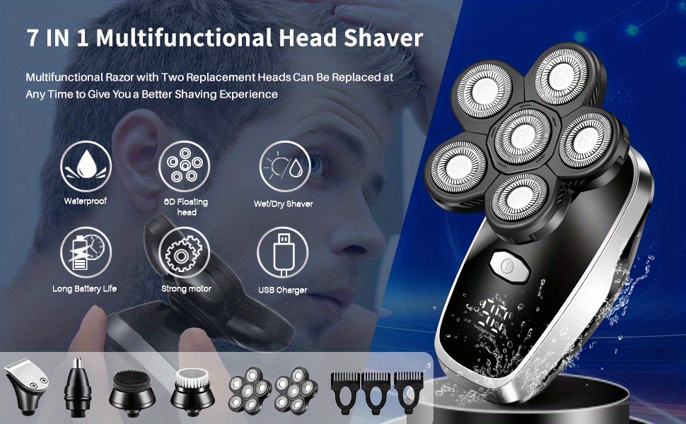 The Ultimate Cordless Electric Razor For Bald Men - Rechargeable ...